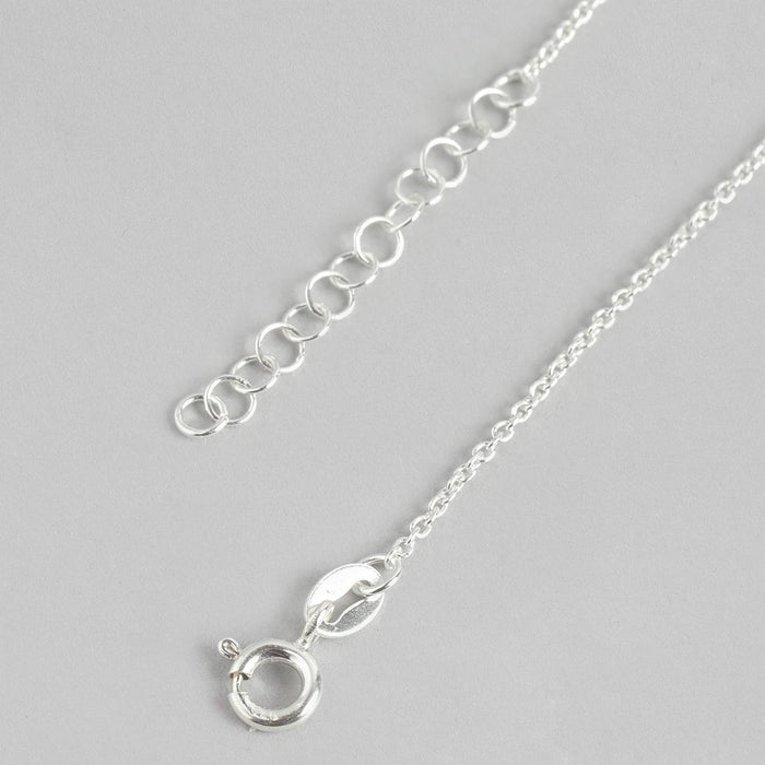 Double Circle CZ Rhodium Plated 925 Sterling Silver Bracelet