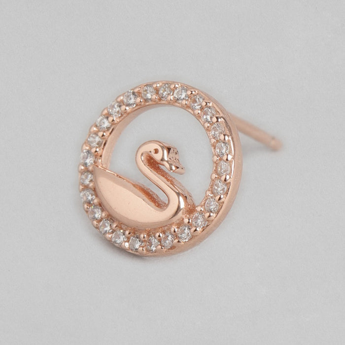 Dovey CZ Rose-Gold Plated 925 Sterling Silver Earring