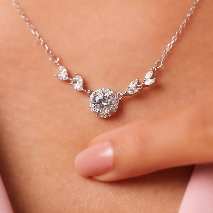 Dreaming Deer Silver Rhodium Plated Necklace