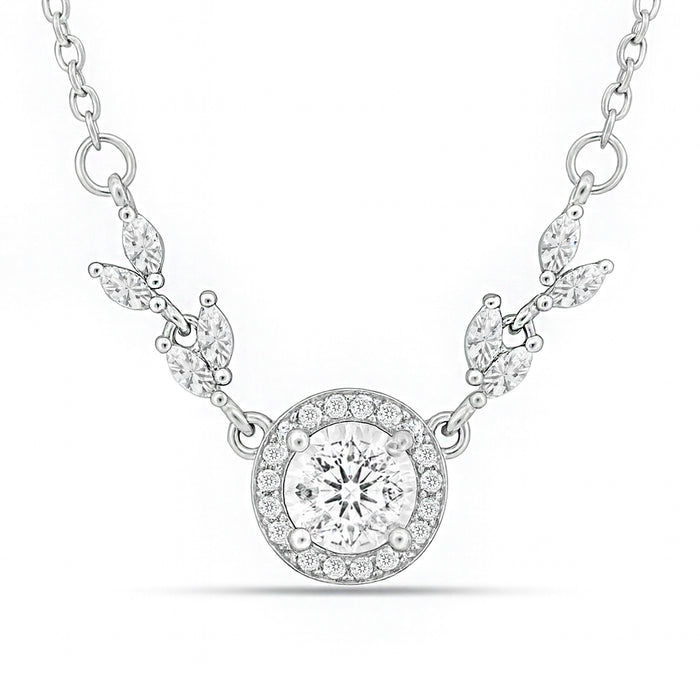 Dreaming Deer Silver Rhodium Plated Necklace