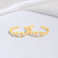 Dreamy Wishbone Gold Plated 925 Silver Toe Ring (Adjustable)