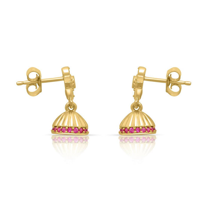 Drop Elegance Gold Plated 925 Sterling Silver Earrings