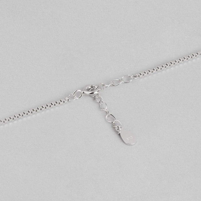 Drop In you Rhodium Plated 925 Sterling Silver Necklace
