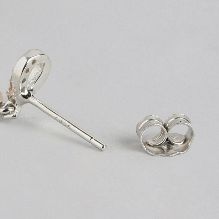 Dual Bloom Radiance Dual Plated Flower 925 Silver Drop Earrings