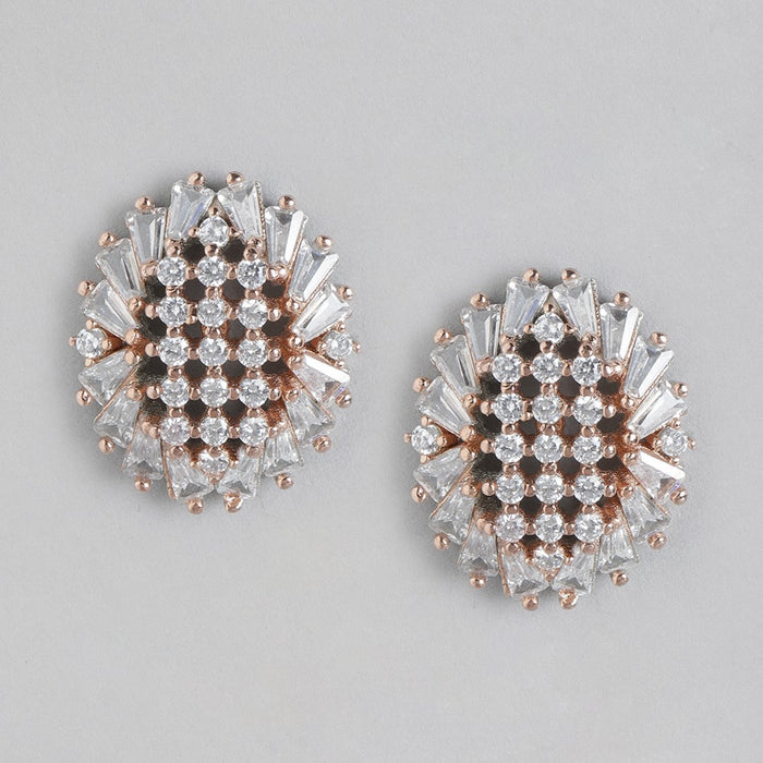 Dual Harmony 925 Sterling Silver Earrings with Dual-Tone Plating