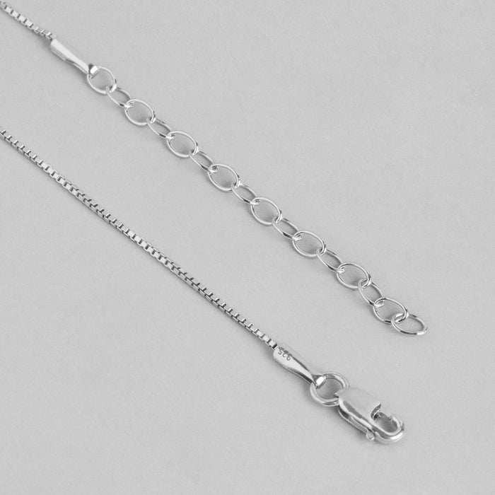 Dual Harmony Abstract Brilliance 925 Sterling Silver Pendant with Chain