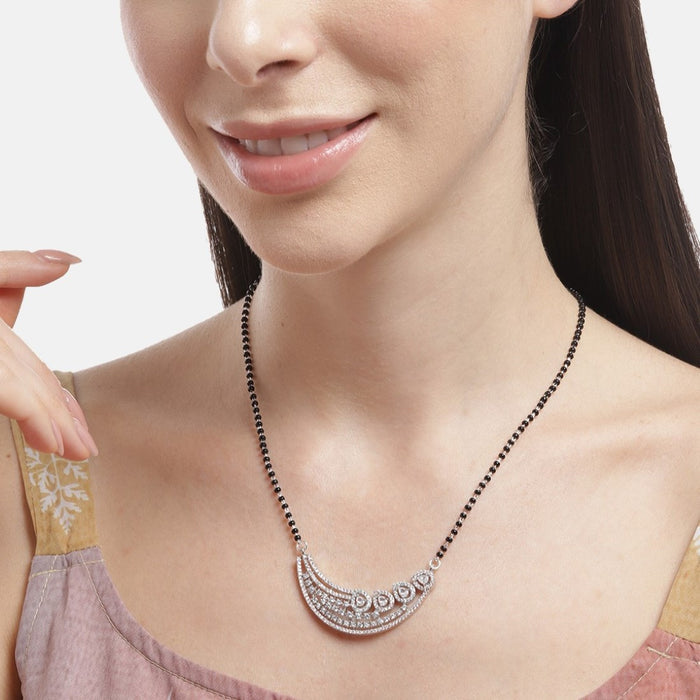 Dual Harmony Radiance CZ 925 Sterling Silver Mangalsutra