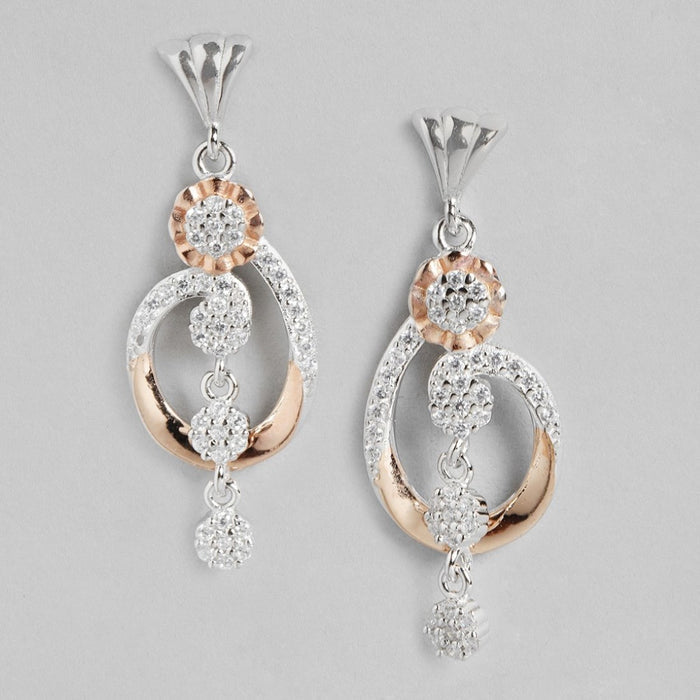 Dual Radiance Brilliance CZ Dual Tone-Plated 925 Sterling Silver Jewelry Set