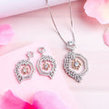 Dual Radiance Brilliance Dual Tone-Plated 925 Sterling Silver Jewelry Set