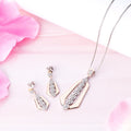 Dual Radiance Brilliance Dual Tone-Plated 925 Sterling Silver Jewelry Set
