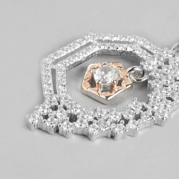 Dual Radiance Brilliance Dual Tone-Plated 925 Sterling Silver Jewelry Set