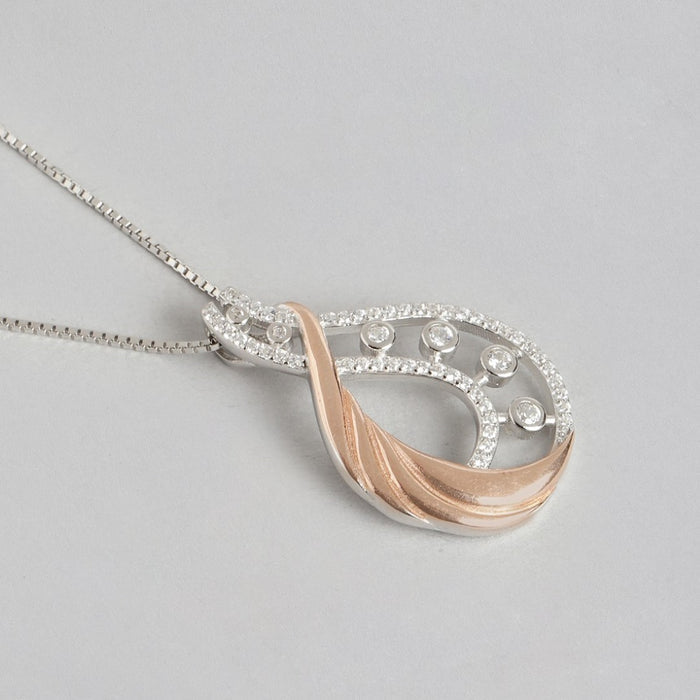 Dual Radiance Circlet Dual Tone-Plated 925 Sterling Silver Jewelry Set