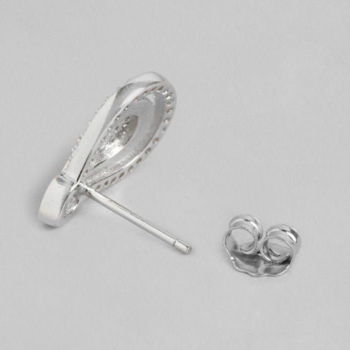 Dual Radiance CZ Dual-Tone Plated 925 Sterling Silver Earrings