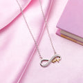 Dual Radiance CZ Rhodium & Gold-Plated 925 Sterling Silver Necklace