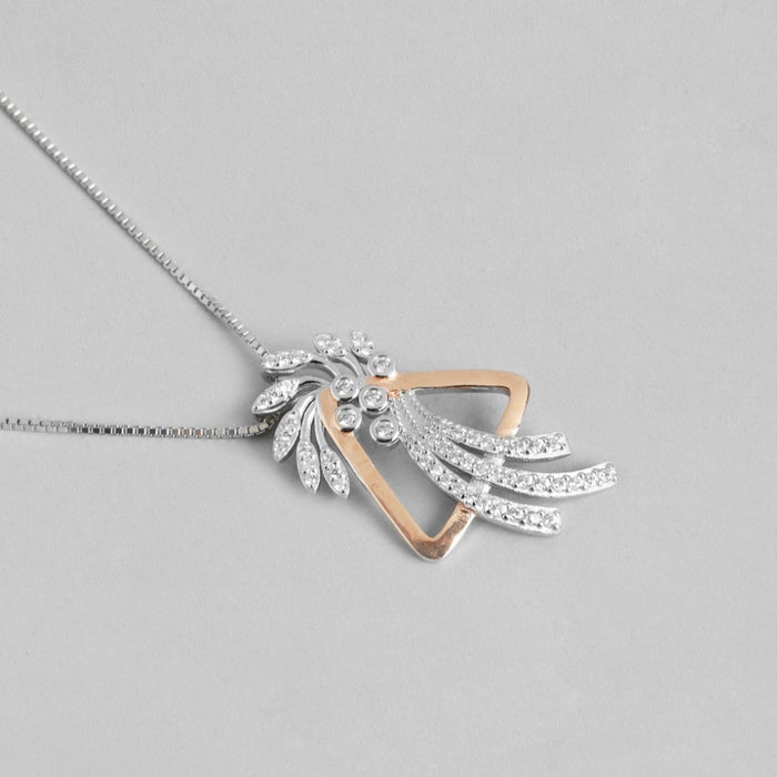 Dual Radiance Floral Dual Tone-Plated 925 Sterling Silver Jewelry Set