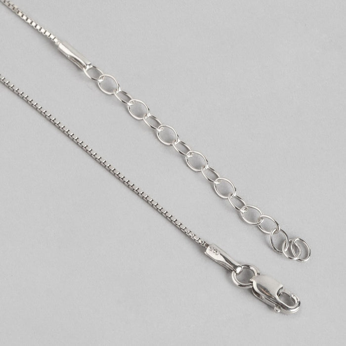 Dual Tone CZ Abstract Brilliance 925 Sterling Silver Pendant with Chain