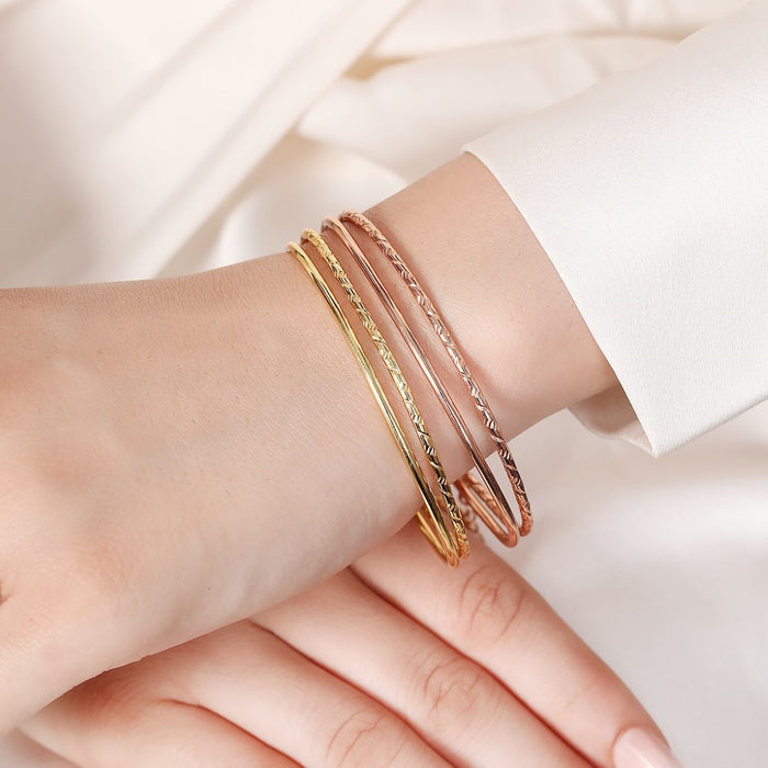 Dual Tone Delight 925 Sterling Silver Combo Bracelets