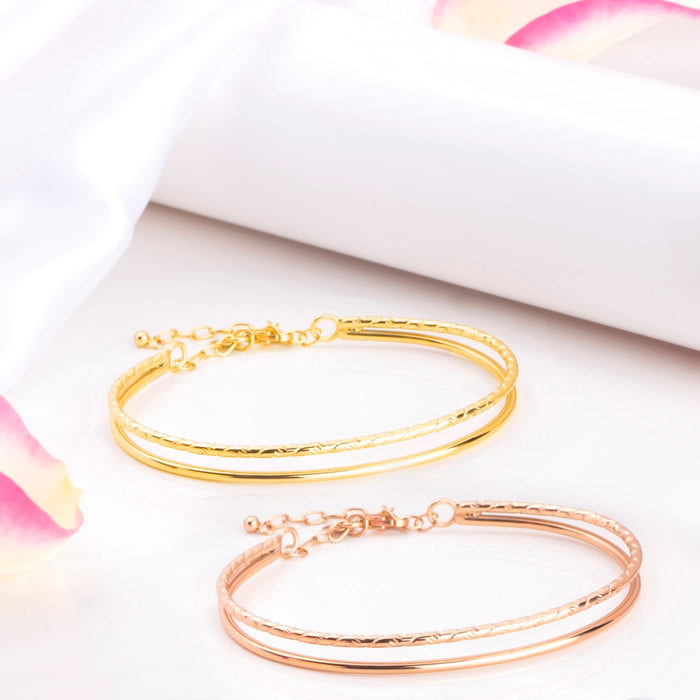 Dual Tone Delight 925 Sterling Silver Combo Bracelets