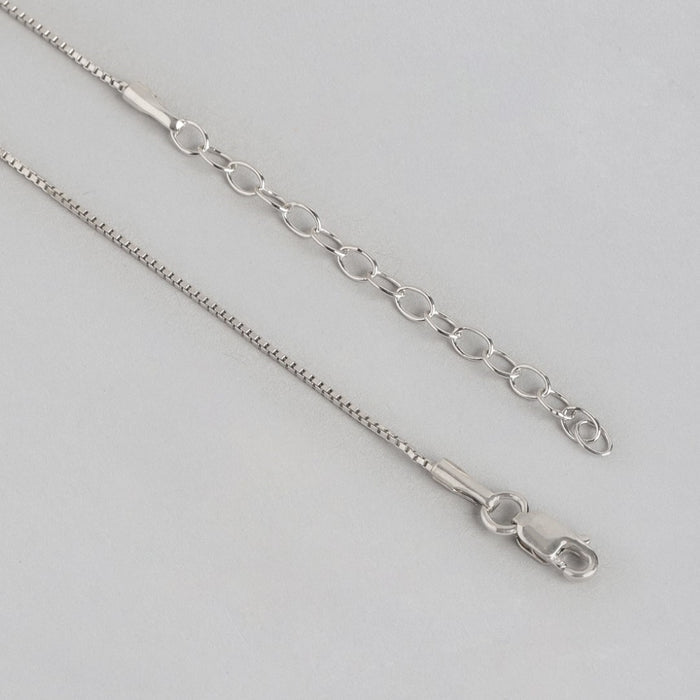 Dual Tone Pearl Abstract Radiance 925 Sterling Silver Pendant with Chain