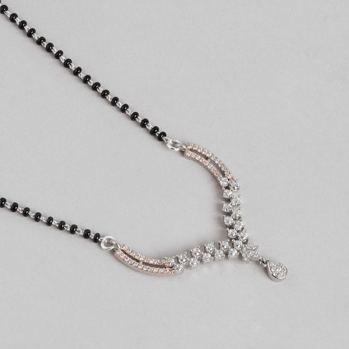 Dual Tone Radiance CZ 925 Sterling Silver Mangalsutra