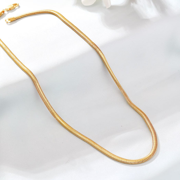 Effortless Elegance Men's Gold-Plated 925 Sterling Silver Snake Chain