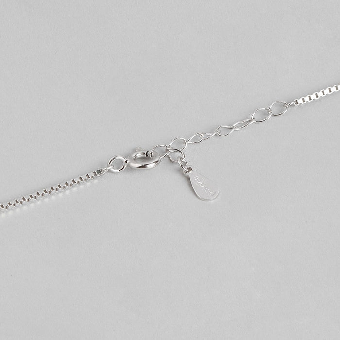 Elegancia Rhodium Plated 925 Silver Necklace