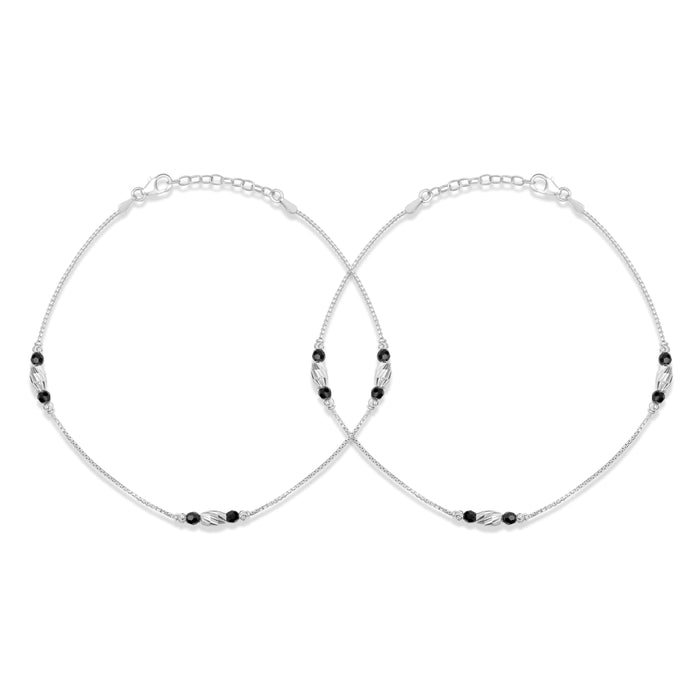 Elegant 925 Sterling Silver Box Chain Anklet