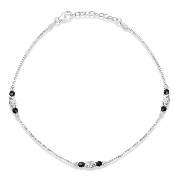 Elegant 925 Sterling Silver Box Chain Anklet