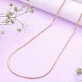 Elegant 925 Sterling Silver Snake Chain In Rose Gold
