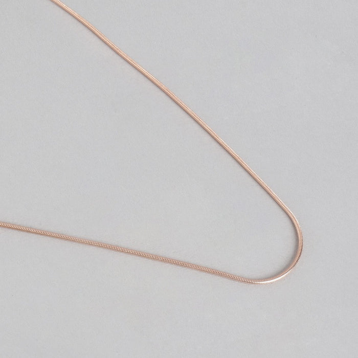 Elegant 925 Sterling Silver Snake Chain In Rose Gold