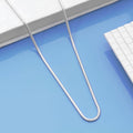 Elegant Circlet 925 Sterling Silver Round Chain for Him