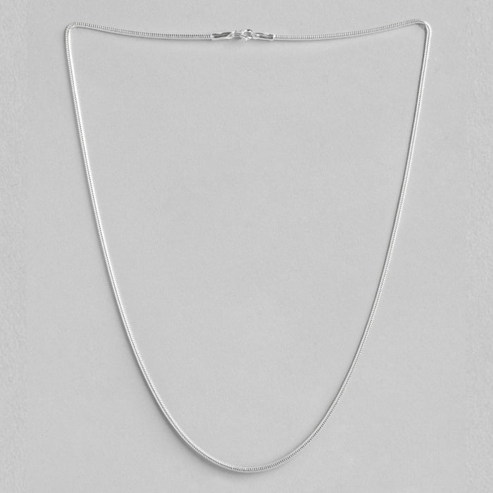 Elegant Circlet 925 Sterling Silver Round Chain for Him