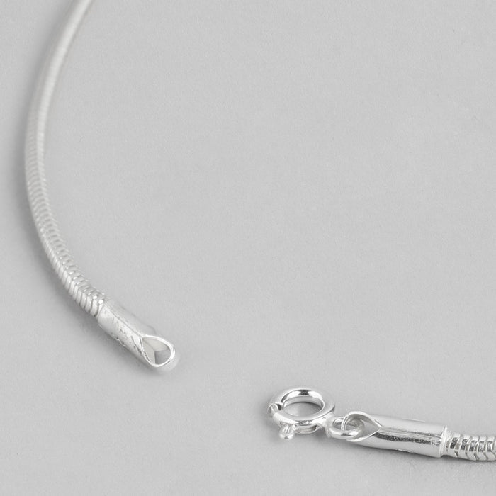 Elegant Circlet 925 Sterling Silver Round Chain for Him