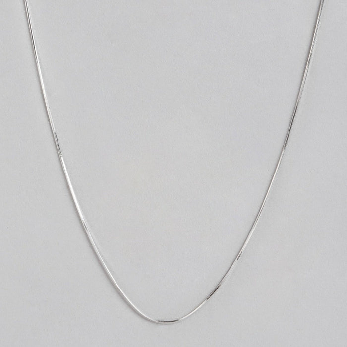 Elegant Embrace Rhodium Plated 925 Sterling Silver Chain