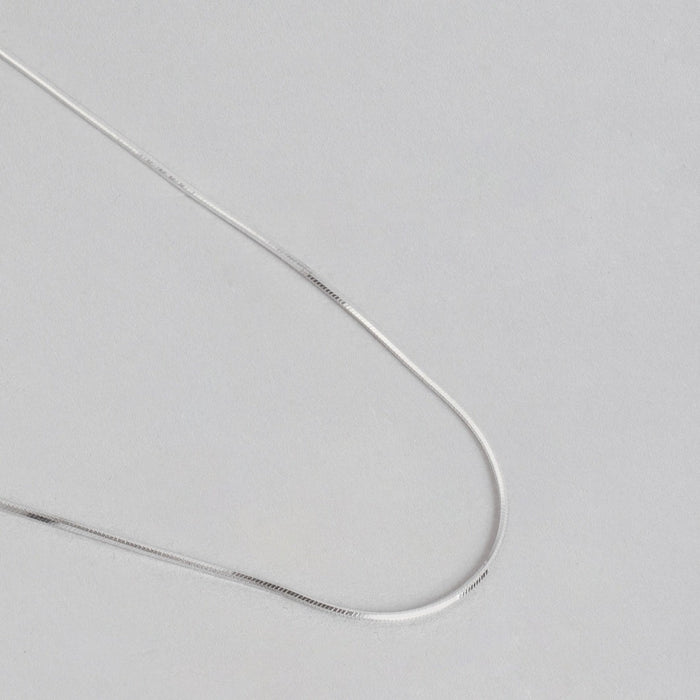 Elegant Embrace Rhodium Plated 925 Sterling Silver Chain