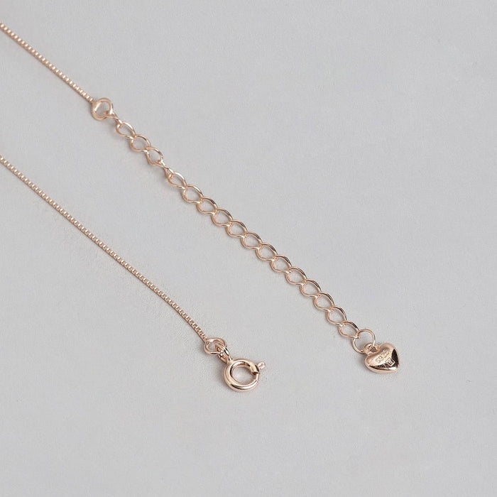 Elegant Heart CZ 925 Sterling Silver Necklace