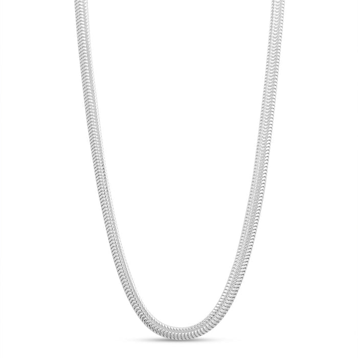 Elegant Men's 925 Sterling Silver Snake Chain
