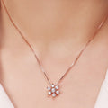 Elegant Nakshatra Rose Gold Plated 925 Silver Necklace Gift Hamper
