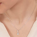 Elegant Rhodium Plated 925 Sterling Silver Pendant