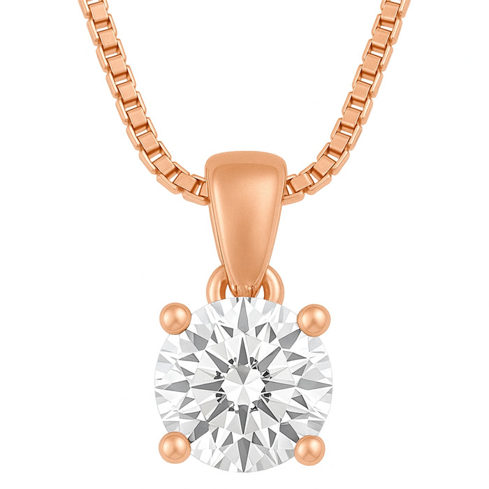 Elegant Rose-Gold Plated 925 Sterling Silver CZ Jewelry Set