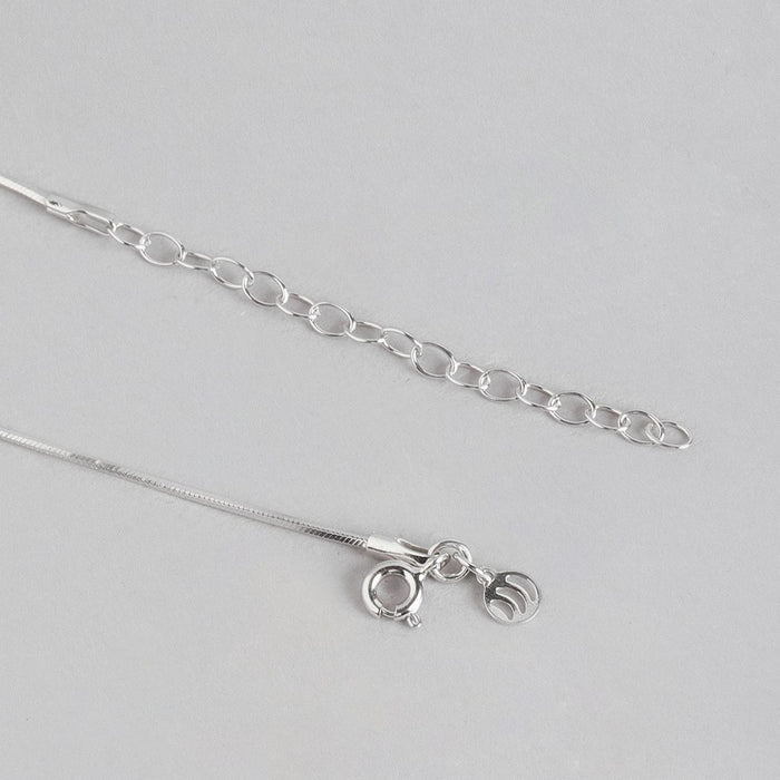 Elegant Serpentine 925 Sterling Silver Silver-Plated Snake Chain