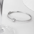 Elegant Solitaire CZ 925 Sterling Silver Bracelet