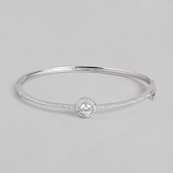Elegant Solitaire CZ 925 Sterling Silver Bracelet