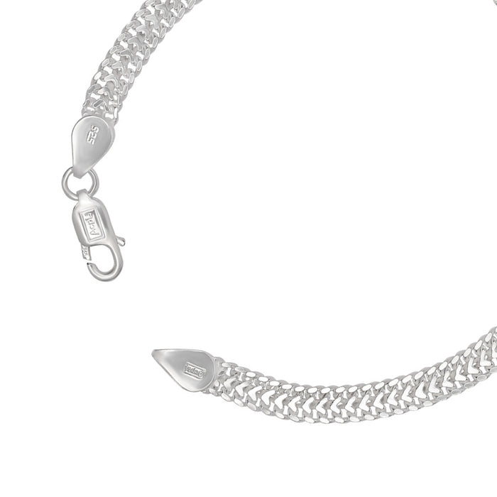 Elegant Strength Silver Men's 925 Sterling Silver Bracelet