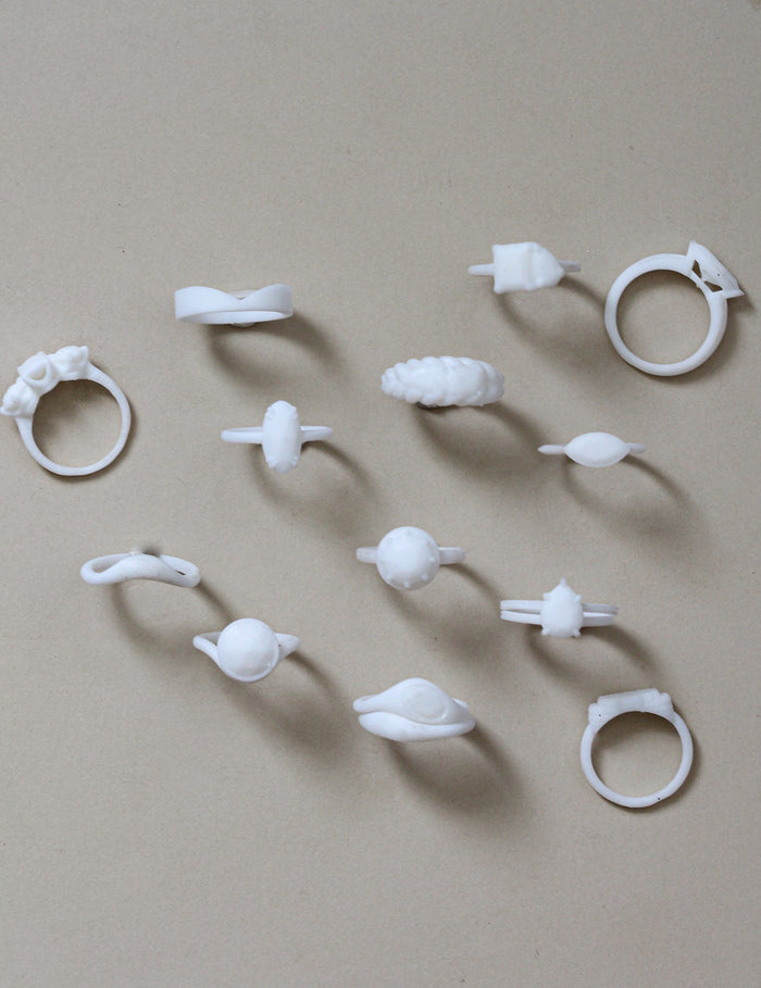 Elongated Pear Solitaire | 3D Print