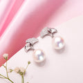 Enchanted Leaf 925 Sterling Silver Rhodium-Plated Leaf Earrings