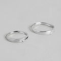 Enchanted Love Rhodium-Plated 925 Sterling Silver Couple Ring with Cubic Zirconia (Adjustable)