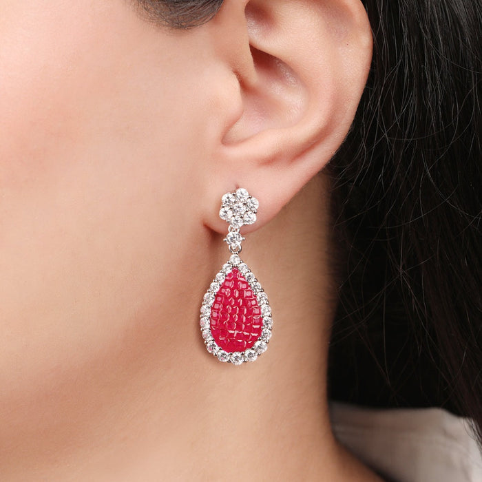 Enchanting Calera Cascade Rhodium-Plated 925 Sterling Silver Earrings
