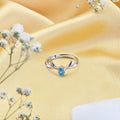 Enchanting Forest Deer Pattern Adjustable 925 Sterling Silver Female Ring (Adjustable)