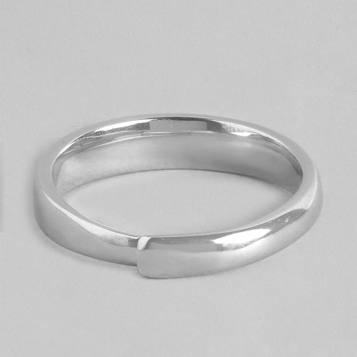 Enchanting Forest Deer Pattern Adjustable 925 Sterling Silver Ring for Him (Adjustable)